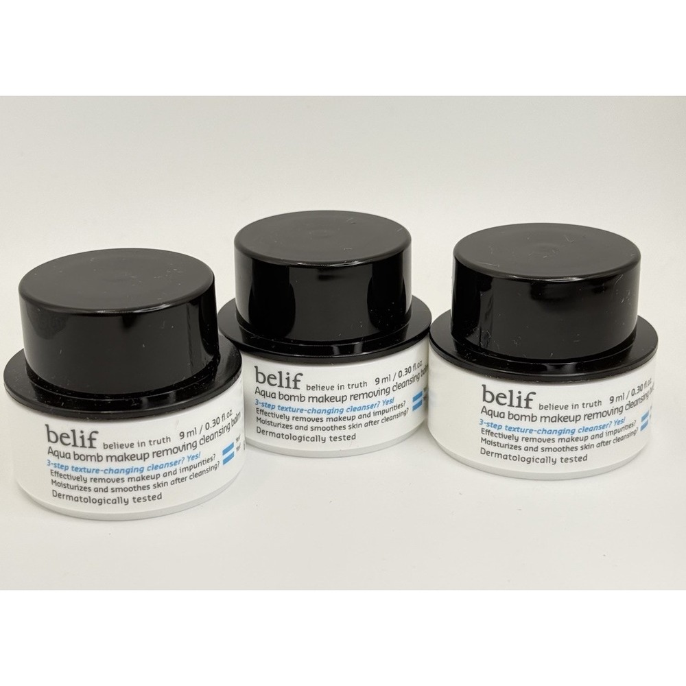 Belif Aqua Bomb Makeup Removing Cleansing Balm 9ml 0.30oz/ Travel Size/ Set of 3